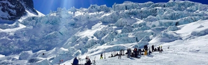 Chamonix glacier in the winter Chamonix glacier in the winter