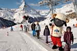 Zermatt Sunegga funicular connecting town to the pistes
